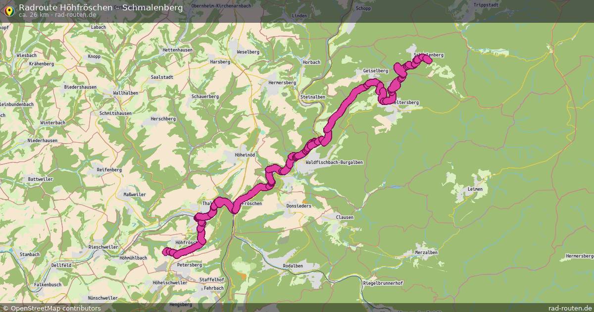 Fahrradroute Höhfröschen – Schmalenberg