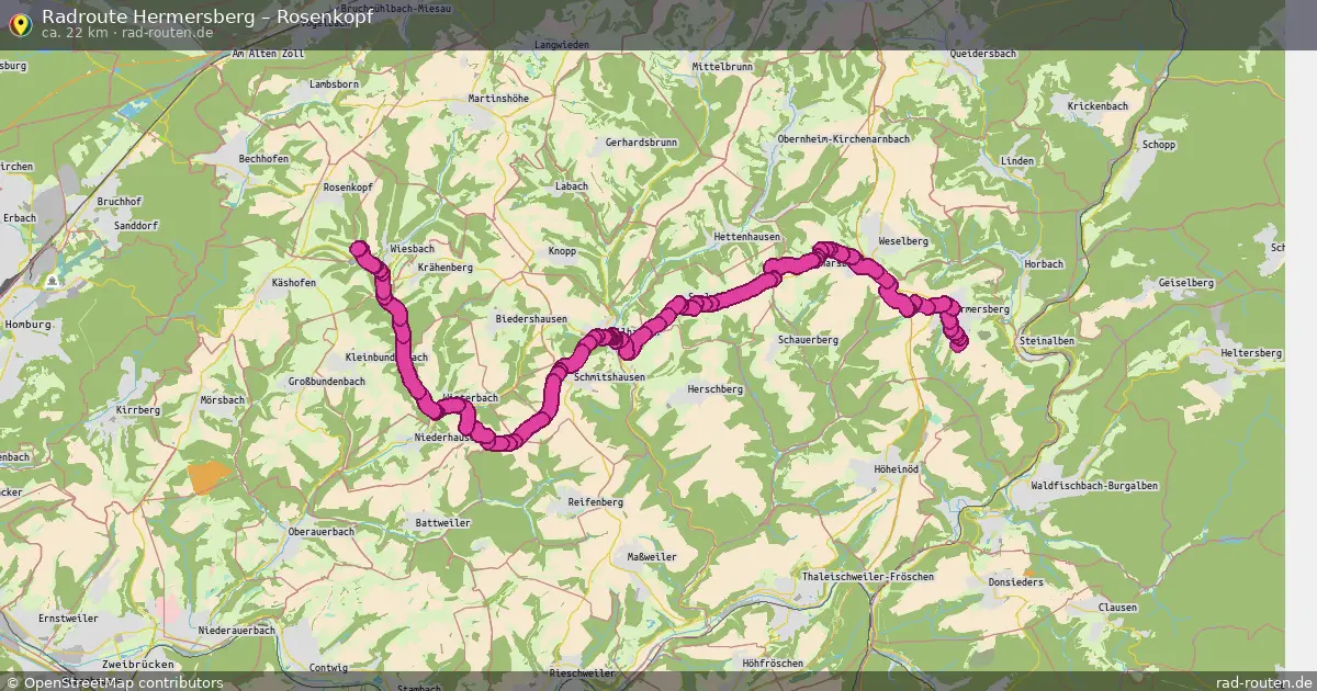 Radtour Hermersberg – Rosenkopf