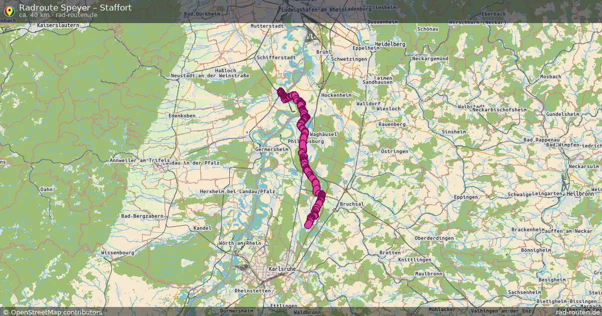 Radtour Speyer – Staffort