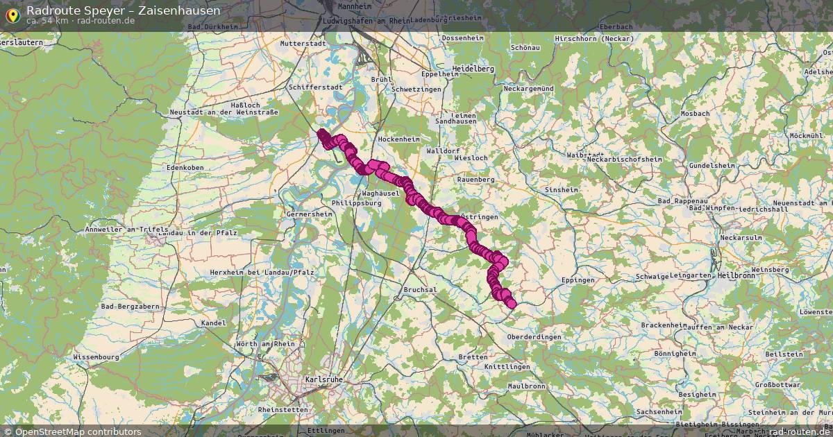 Radtour Speyer – Zaisenhausen