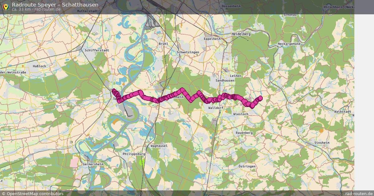 Radtour Speyer – Schatthausen