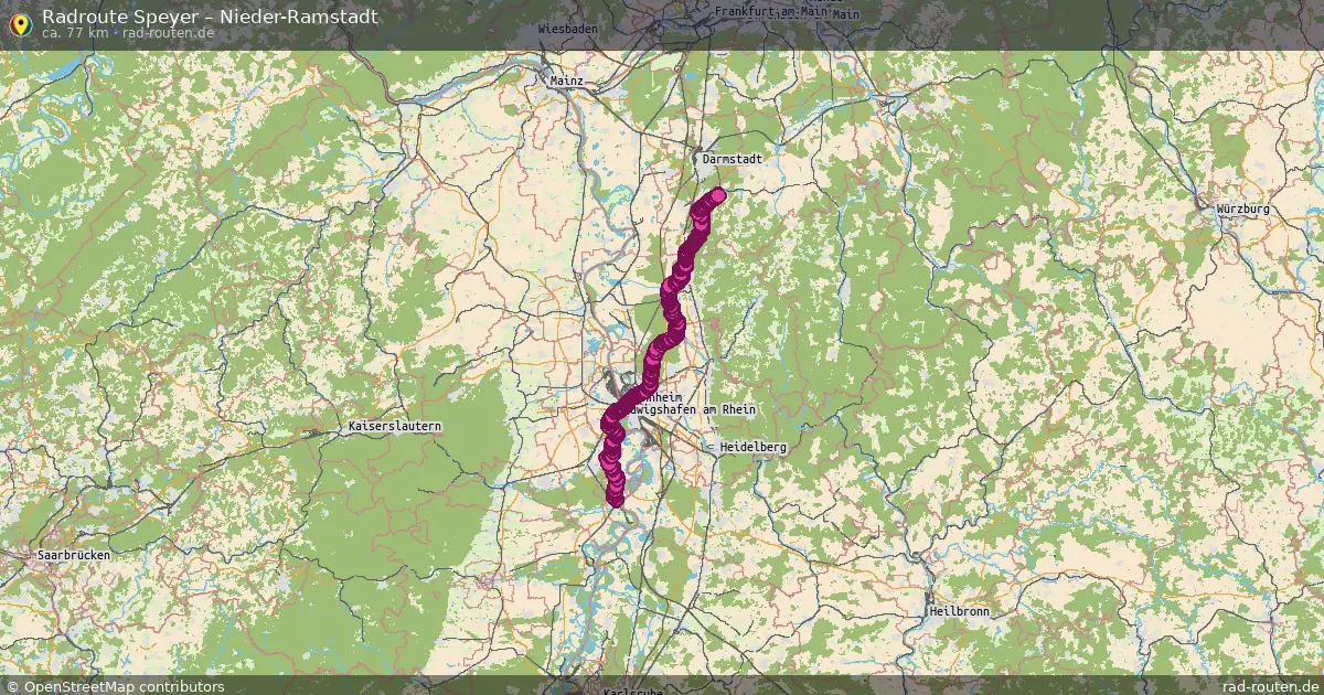 Radtour Speyer – Nieder-Ramstadt
