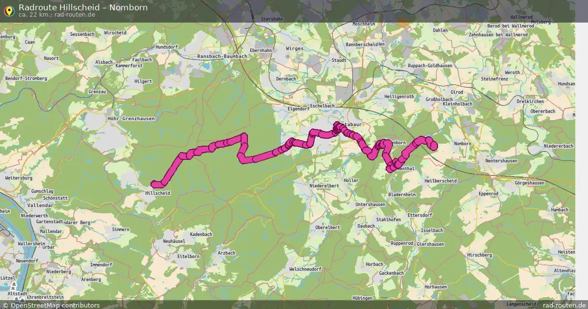 Fahrradroute Hillscheid – Nomborn
