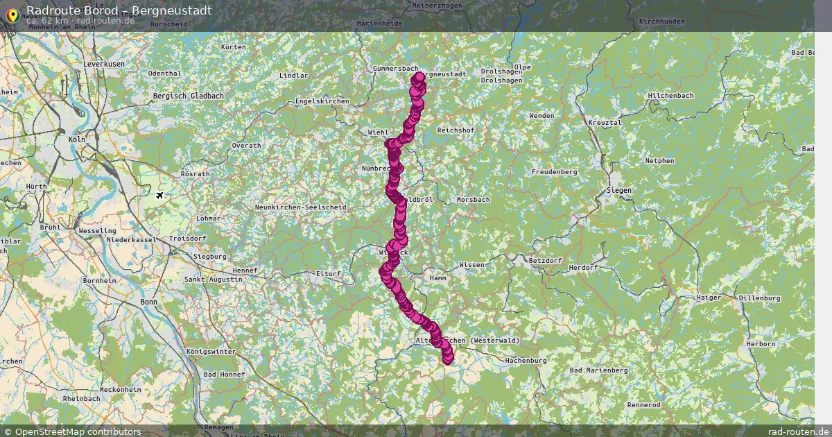 Radtour Borod – Bergneustadt
