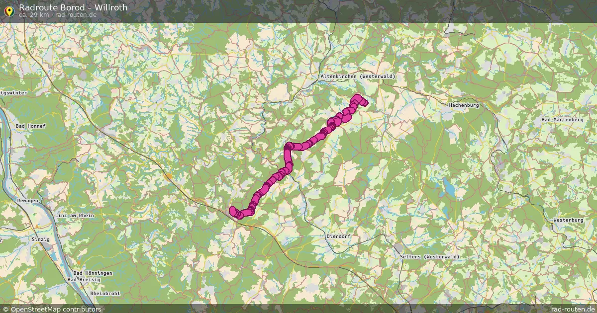 Radtour Borod – Willroth