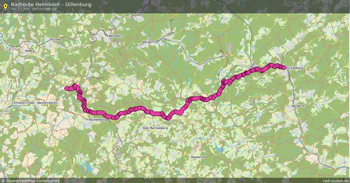 Radtour Heimborn – Dillenburg