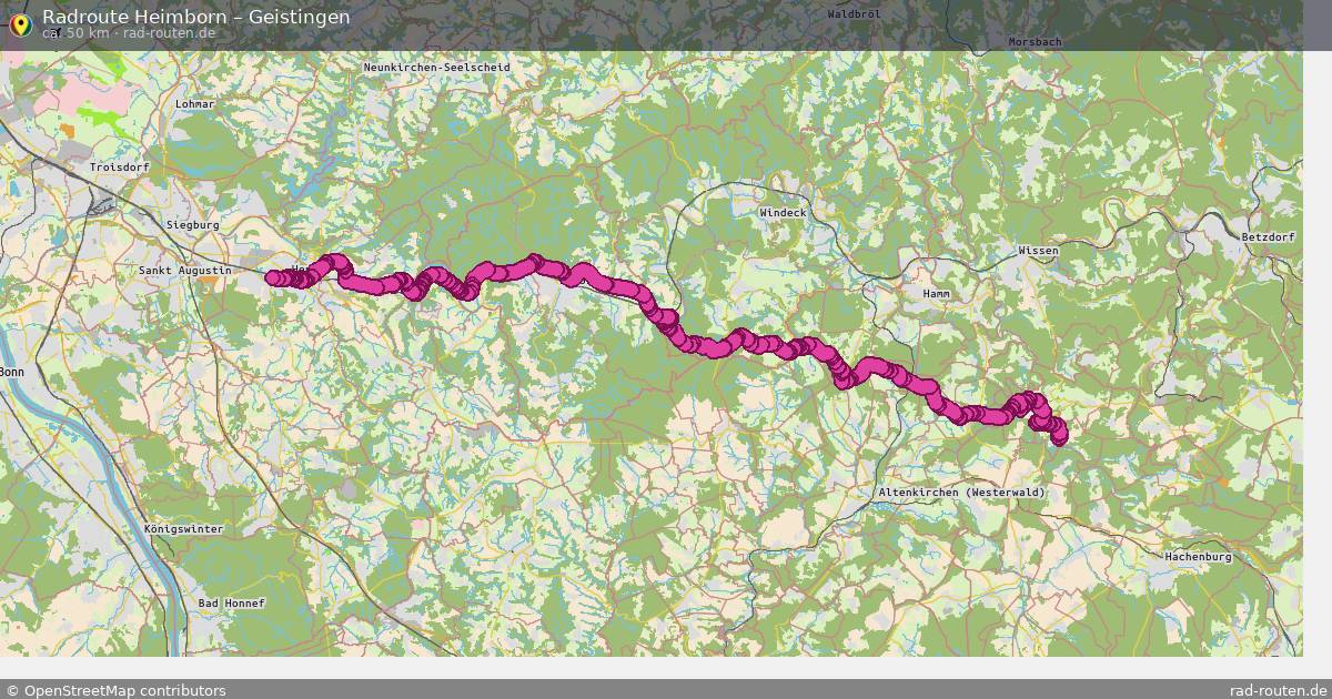 Fahrradroute Heimborn – Geistingen