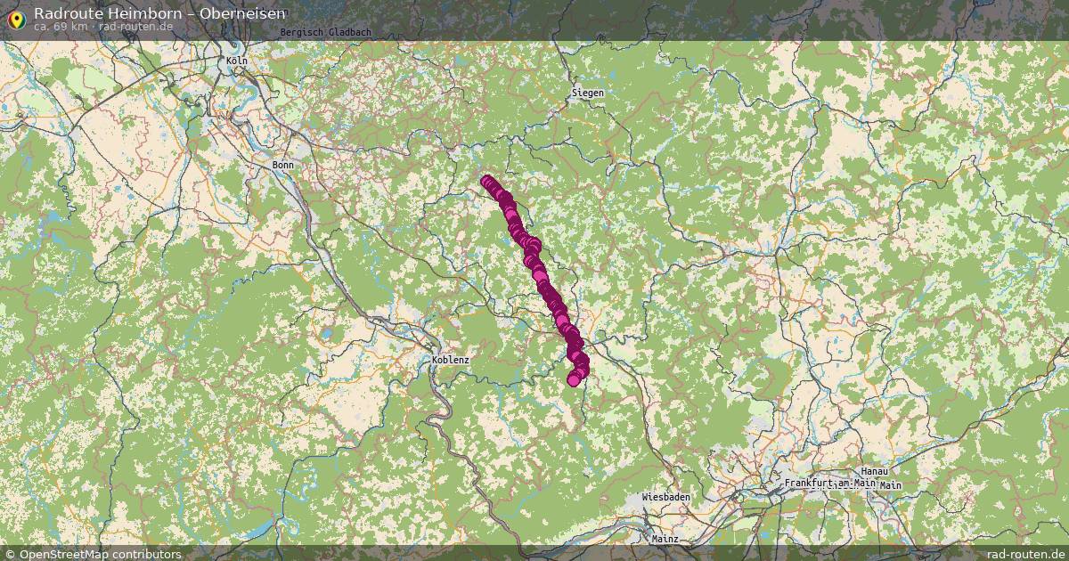 Fahrradroute Heimborn – Oberneisen