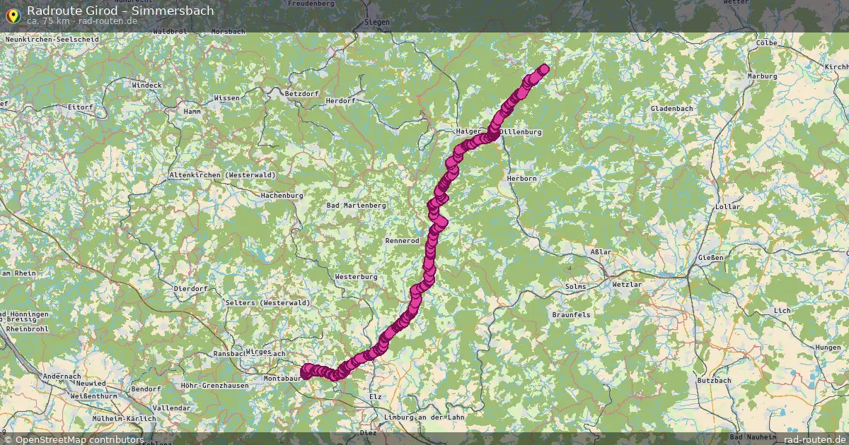Radtour Girod – Simmersbach