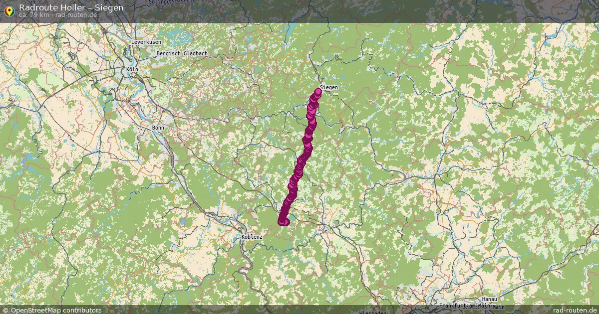 Fahrradroute Holler – Siegen