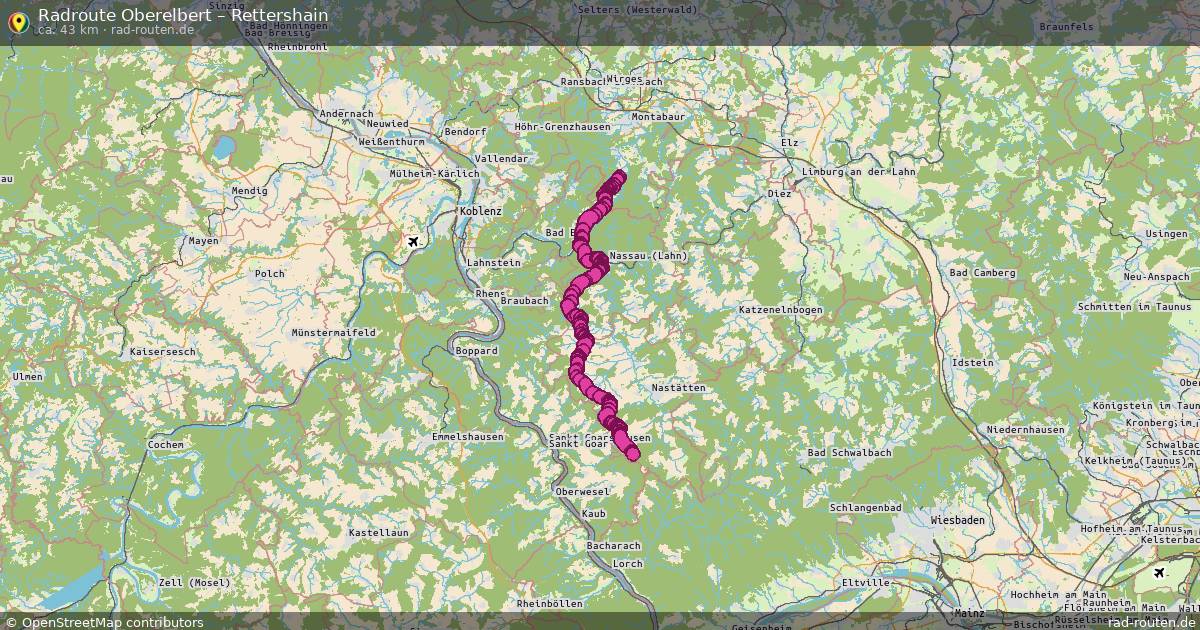 Fahrradroute Oberelbert – Rettershain