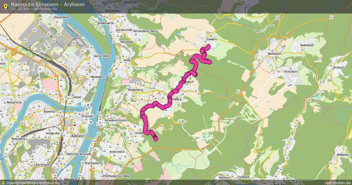 Radtour Simmern – Arzheim