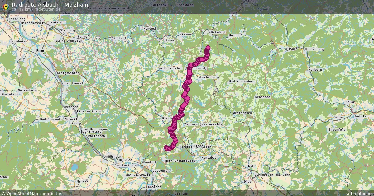 Radtour Alsbach – Molzhain