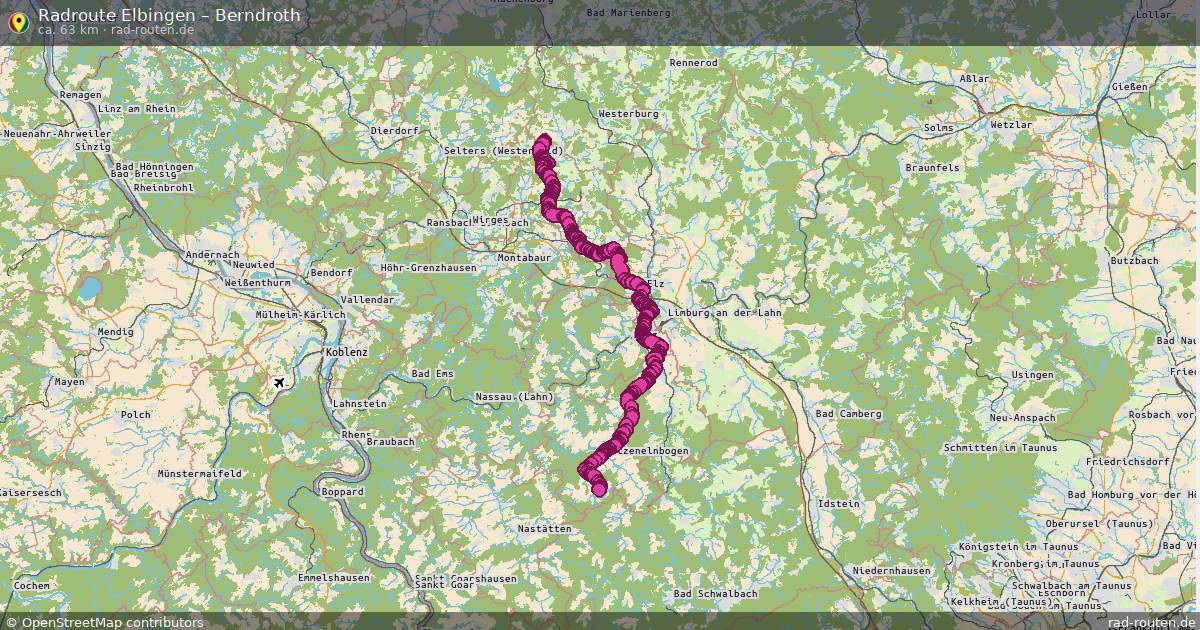 Fahrradroute Elbingen – Berndroth