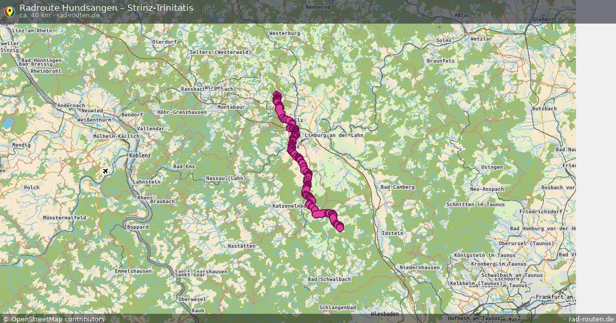 Fahrradroute Hundsangen – Strinz-Trinitatis
