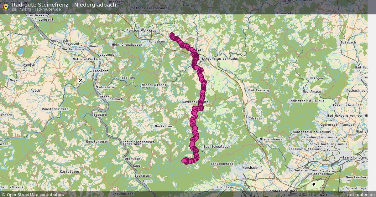 Fahrradroute Steinefrenz – Niedergladbach