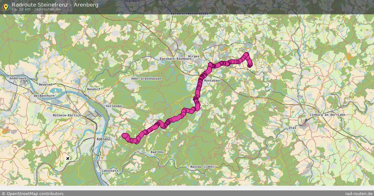 Fahrradroute Steinefrenz – Arenberg