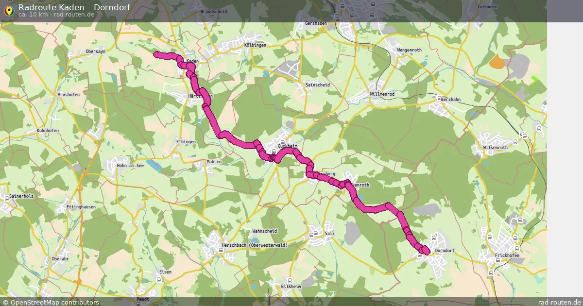 Radtour Kaden – Dorndorf