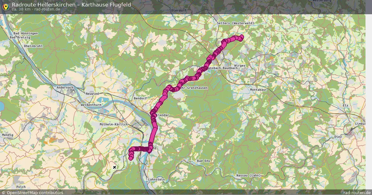 Radtour Helferskirchen – Karthause Flugfeld