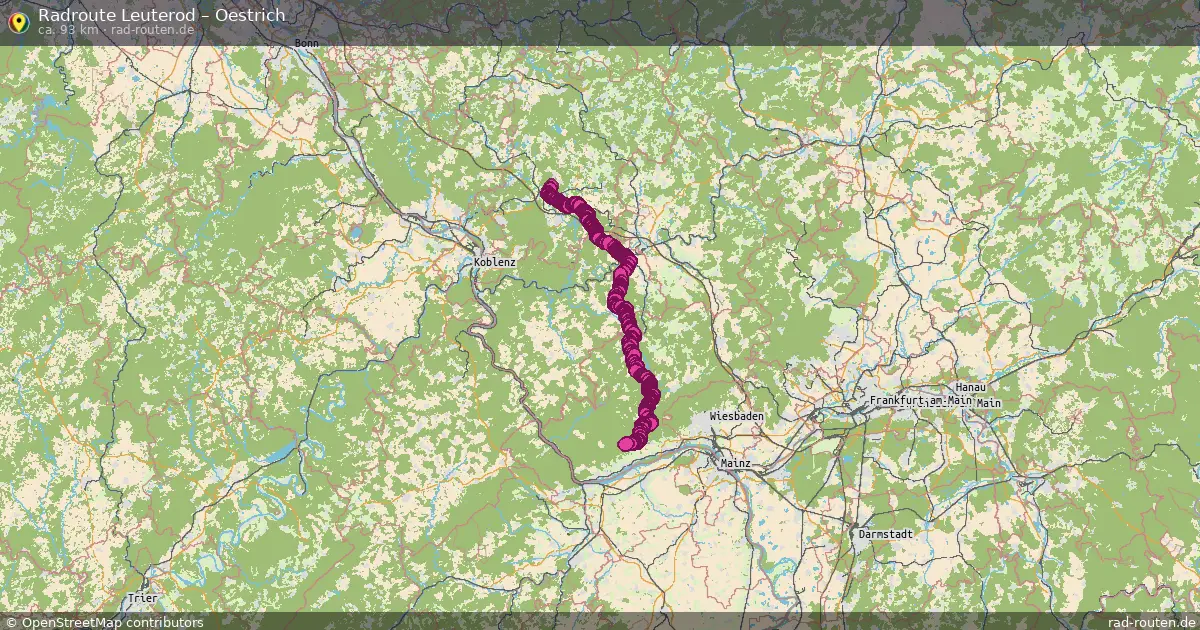 Fahrradroute Leuterod – Oestrich (87 km) – Rad-Routen.de