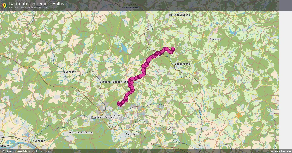 Fahrradroute Leuterod – Halbs (22 km) – Rad-Routen.de