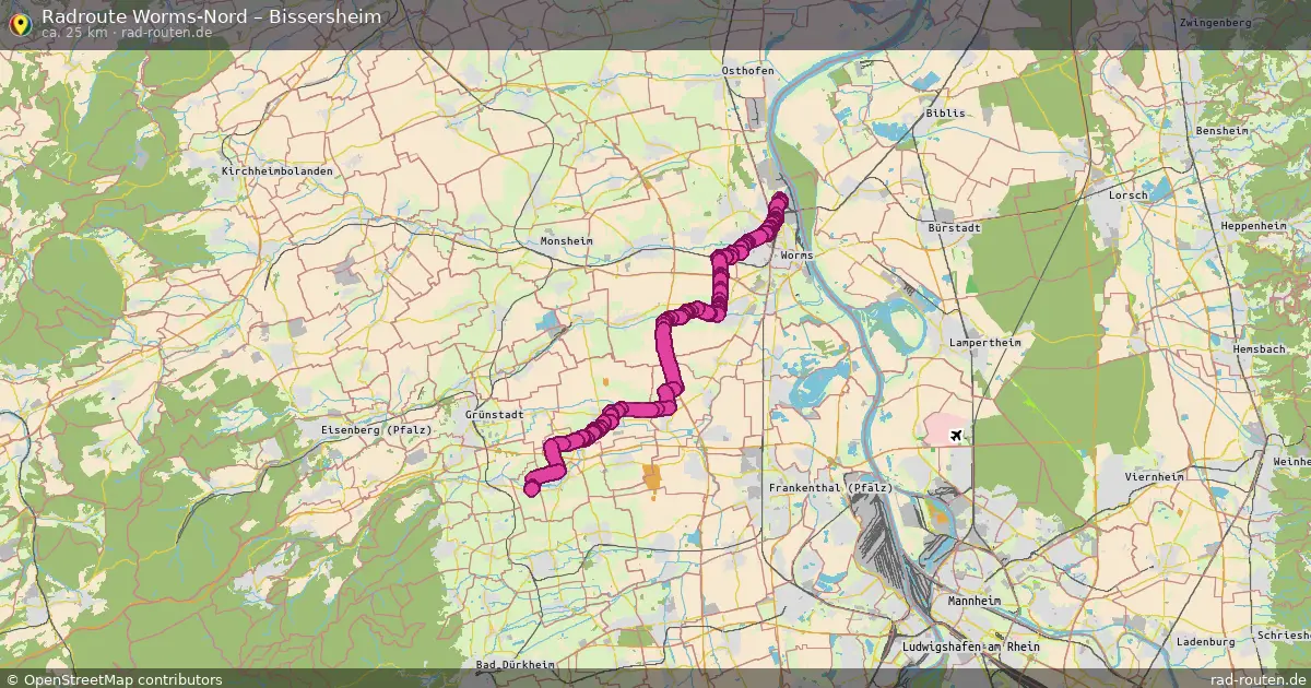 Radtour Worms-Nord – Bissersheim