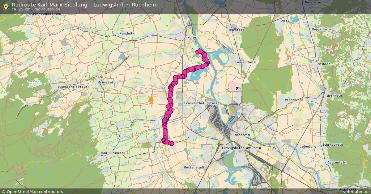Radtour Karl-Marx-Siedlung – Ludwigshafen-Ruchheim