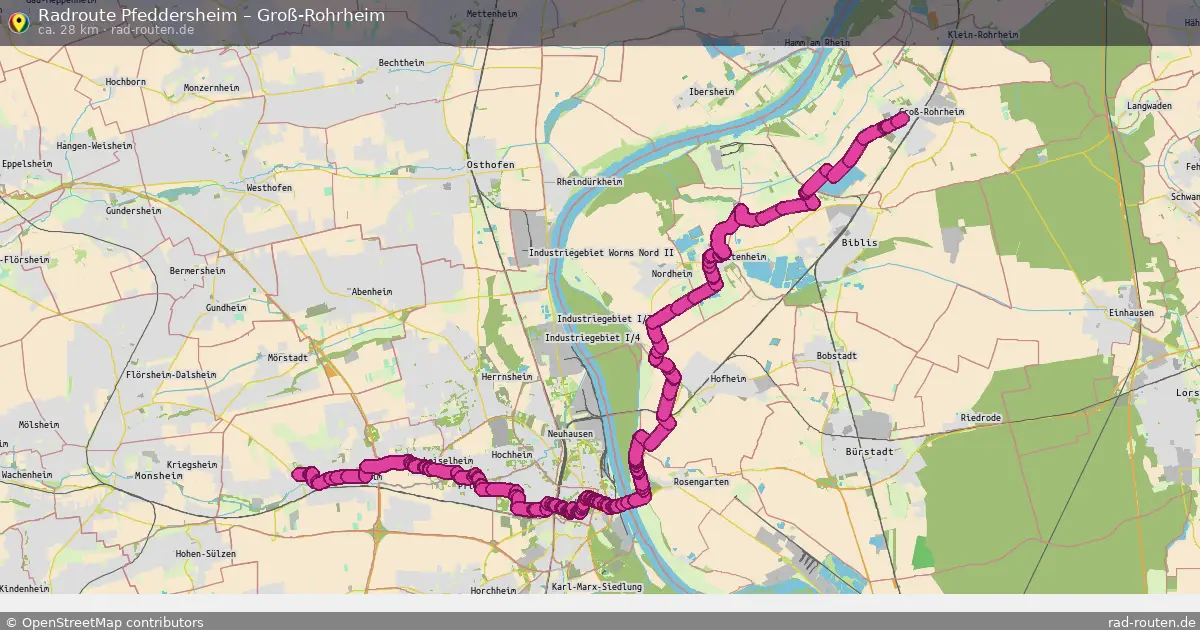 Radtour Pfeddersheim – Groß-Rohrheim