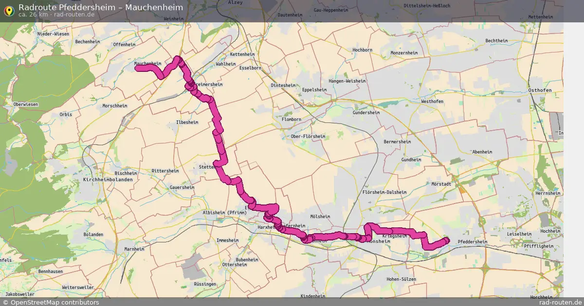 Radtour Pfeddersheim – Mauchenheim
