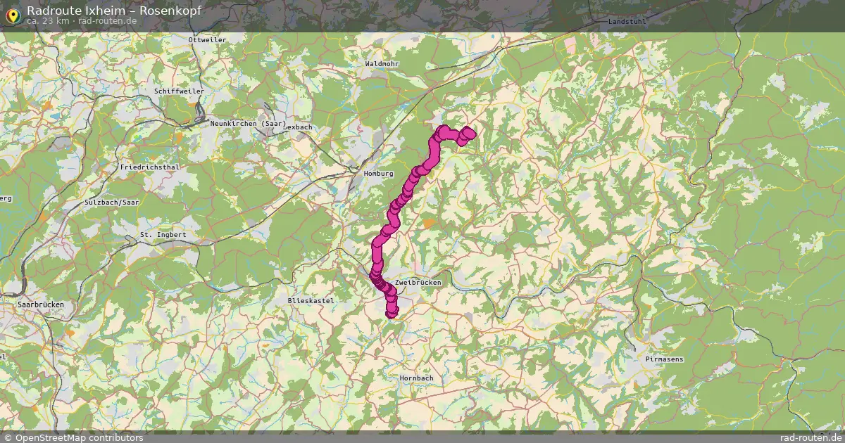 Radtour Ixheim – Rosenkopf