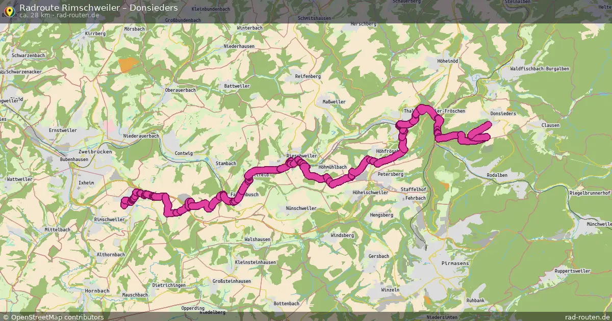 Radtour Rimschweiler – Donsieders