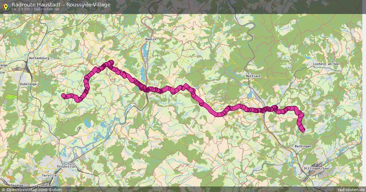 Radtour Haustadt – Roussy-Le-Village