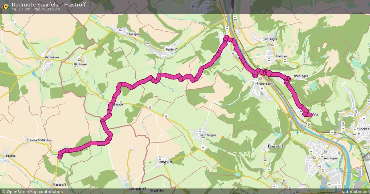 Radtour Saarfels – Flastroff