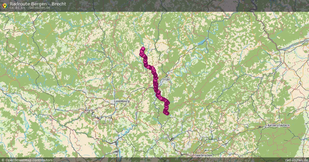 Radtour Bergen – Brecht