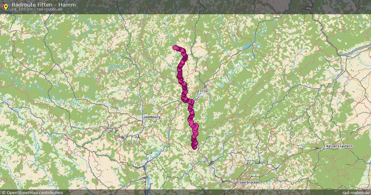 Fahrradroute Fitten – Hamm