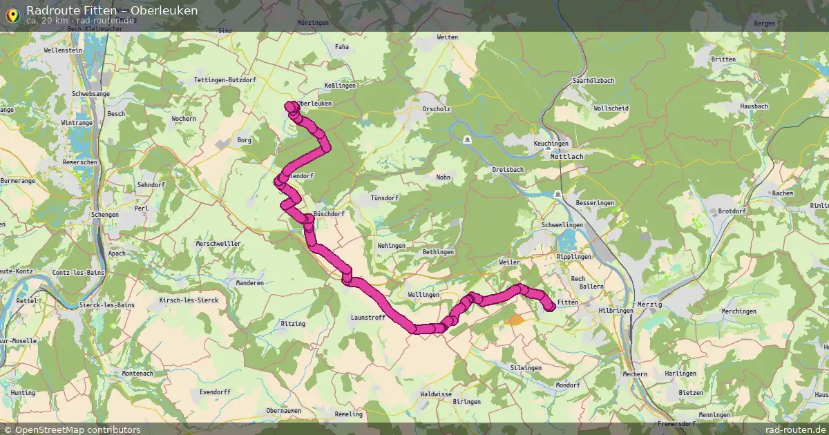 Fahrradroute Fitten – Oberleuken