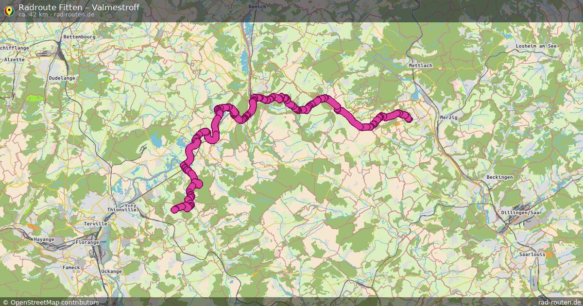 Fahrradroute Fitten – Valmestroff