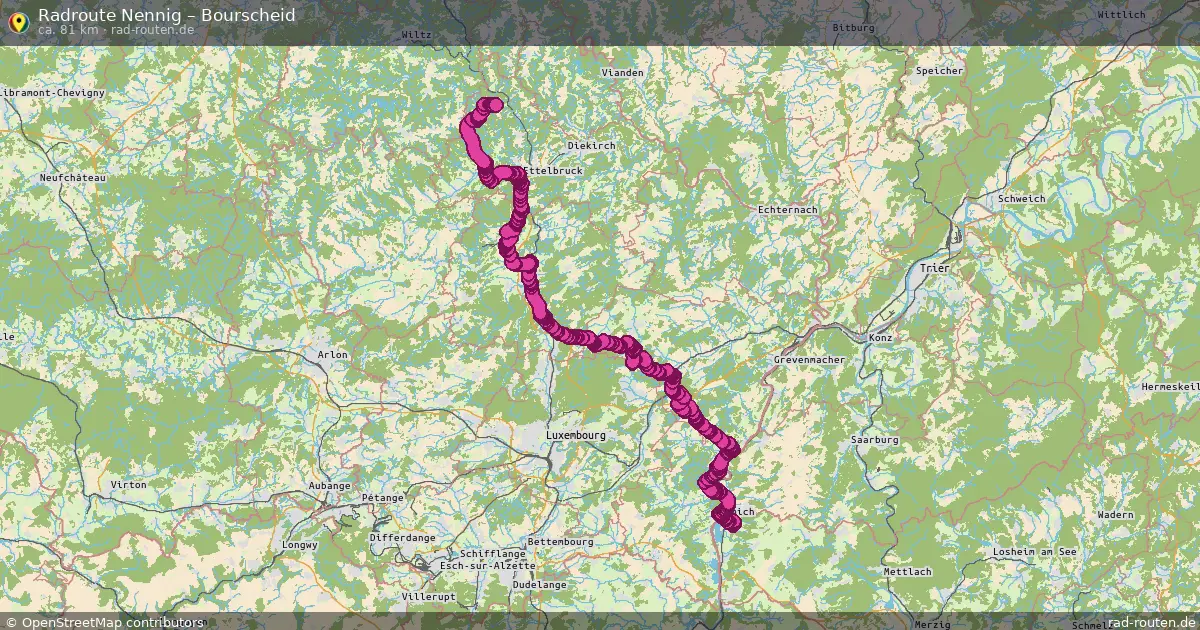 Radtour Nennig – Bourscheid