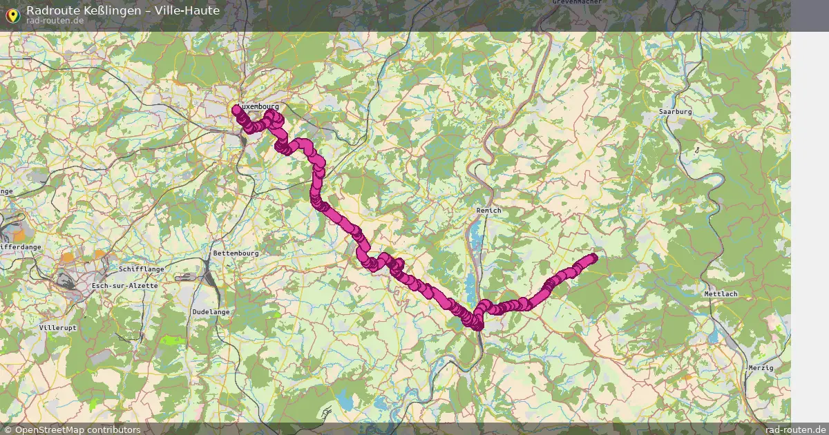 Radtour Keßlingen – Ville-Haute