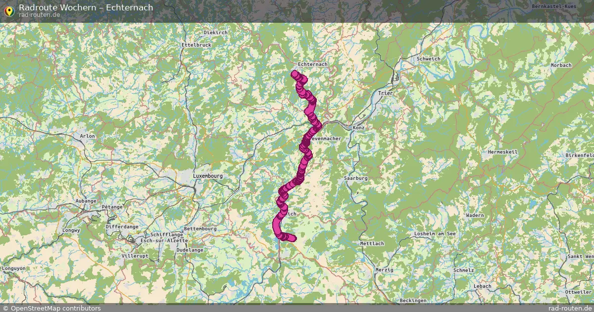 Radtour Wochern – Echternach