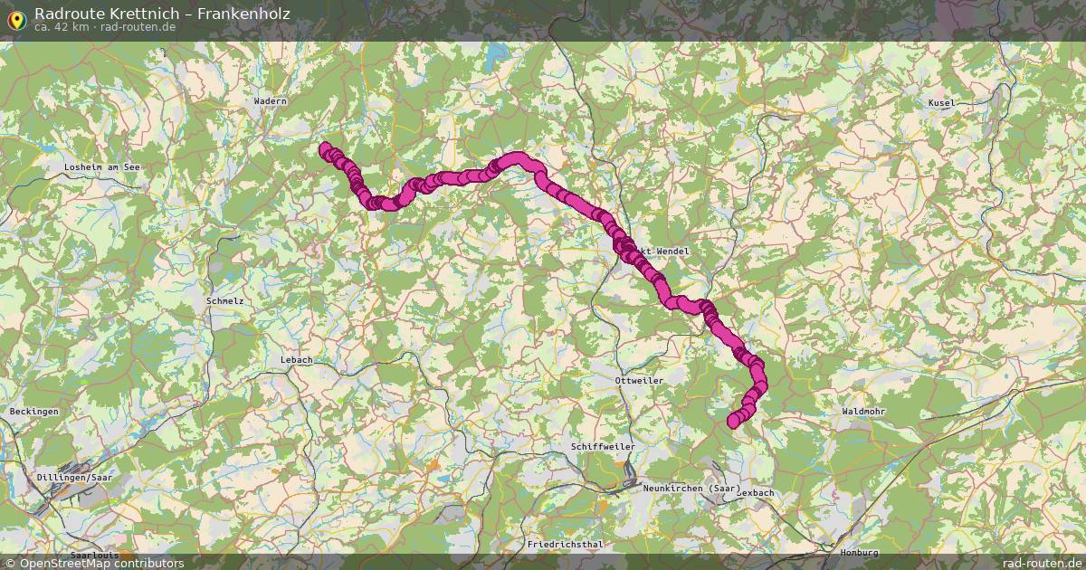 Fahrradroute Krettnich – Frankenholz