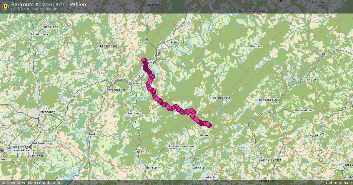 Radtour Kostenbach – Pallien