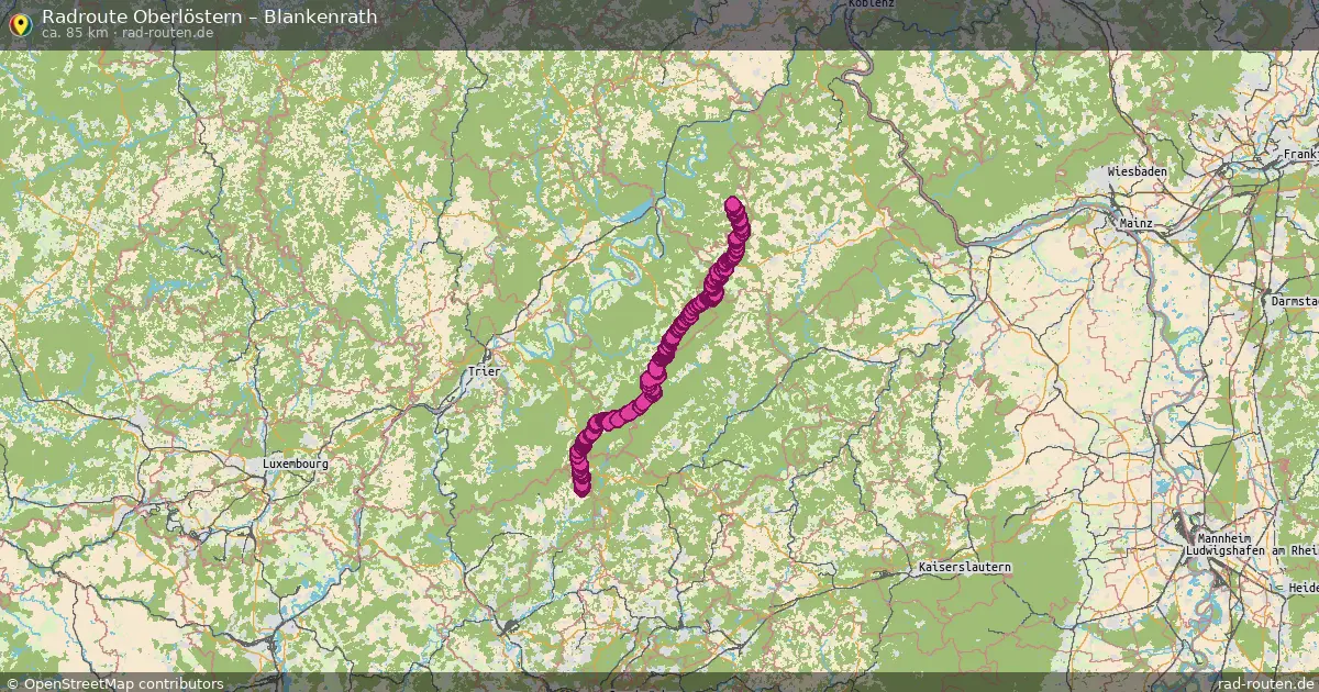 Radtour Oberlöstern – Blankenrath