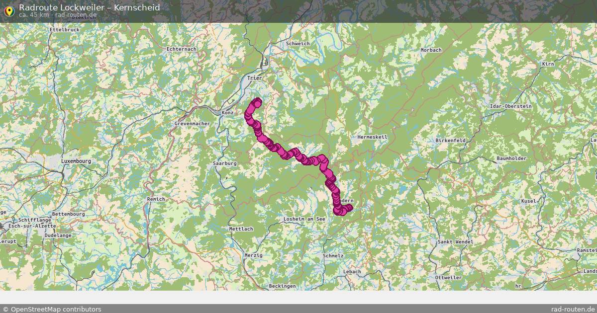 Fahrradroute Lockweiler – Kernscheid