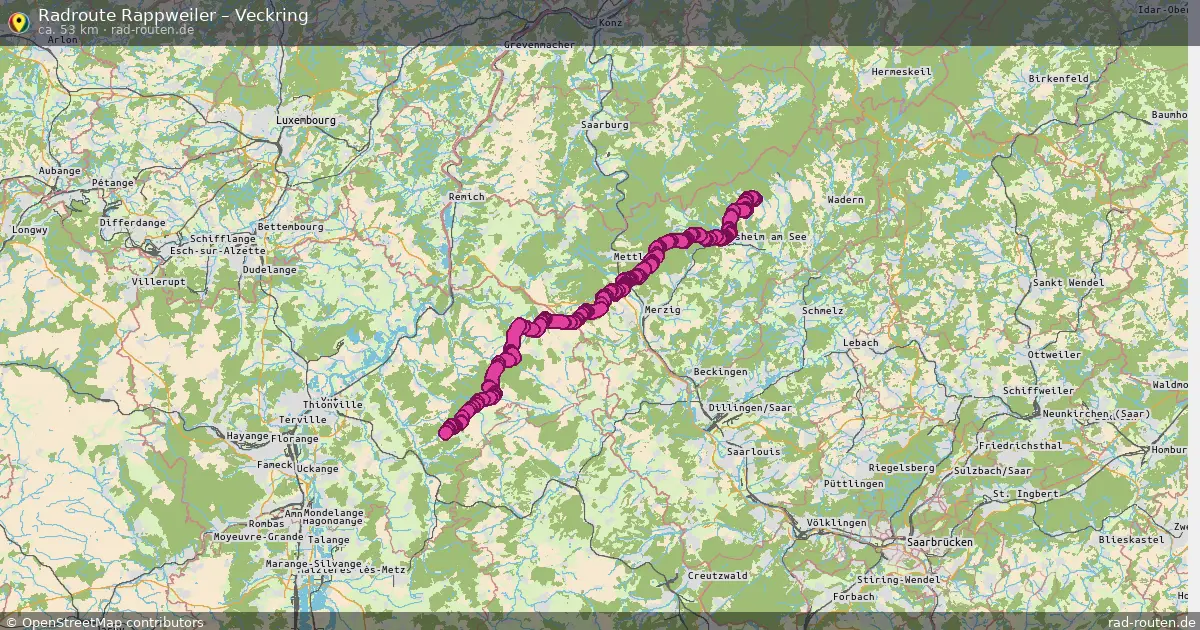 Radtour Rappweiler – Veckring