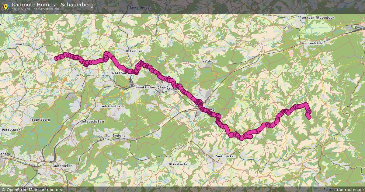 Fahrradroute Humes – Schauerberg