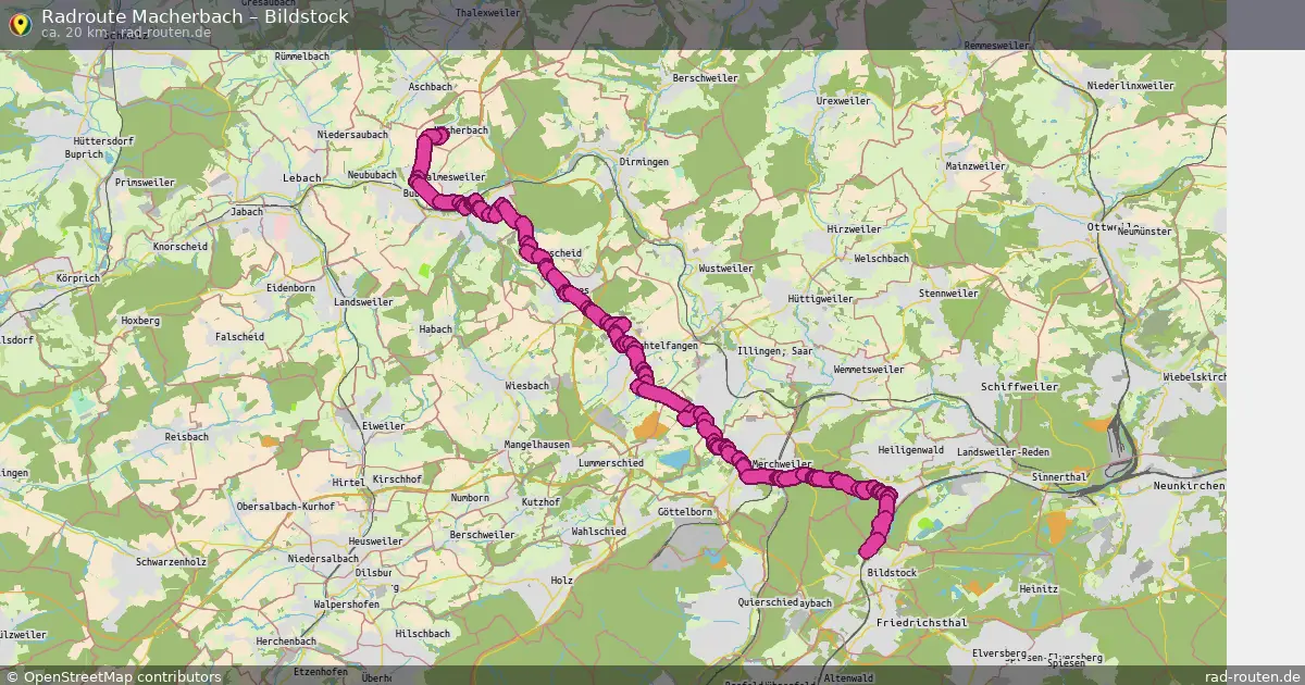 Radtour Macherbach – Bildstock