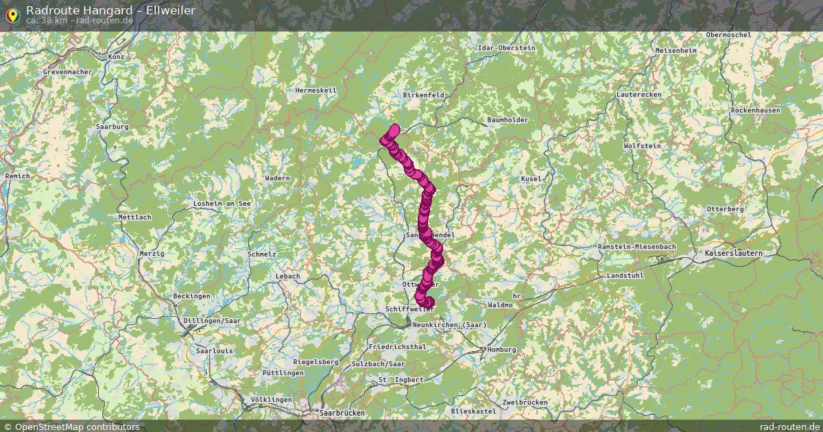 Radtour Hangard – Ellweiler