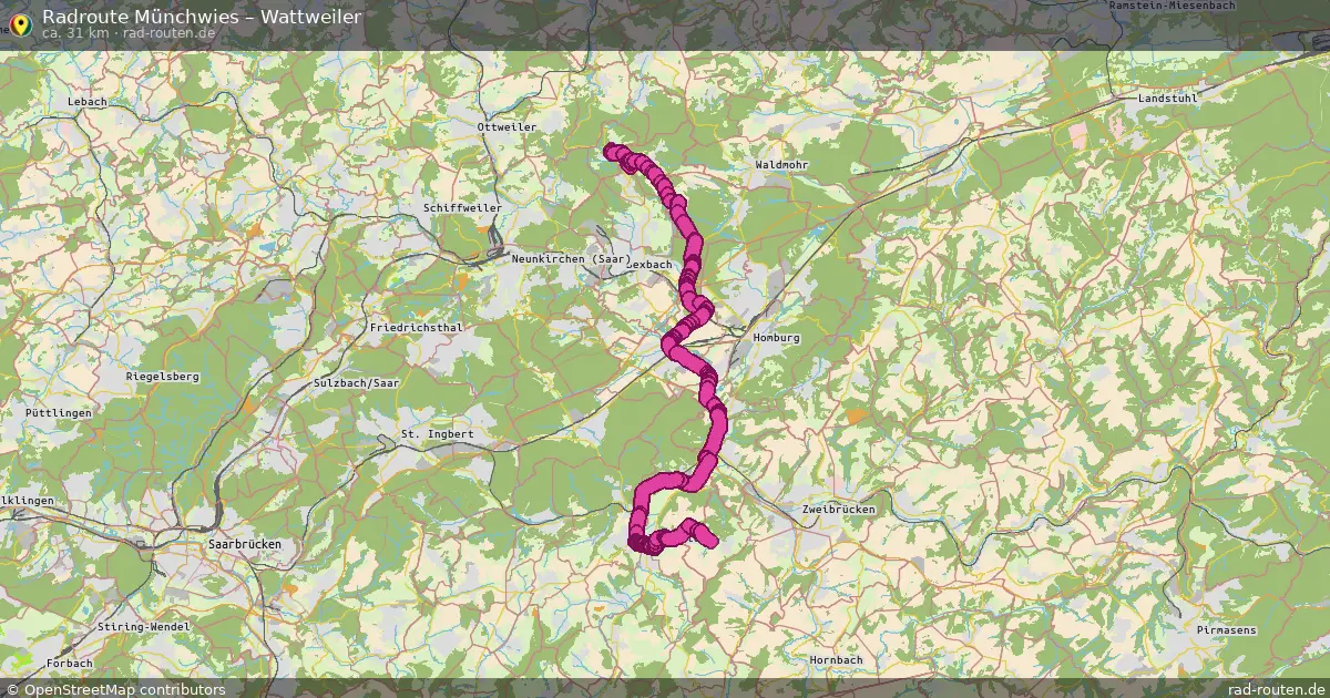 Radtour Münchwies – Wattweiler