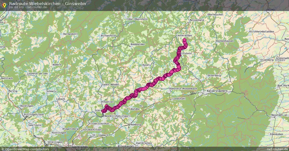 Radtour Wiebelskirchen – Ginsweiler